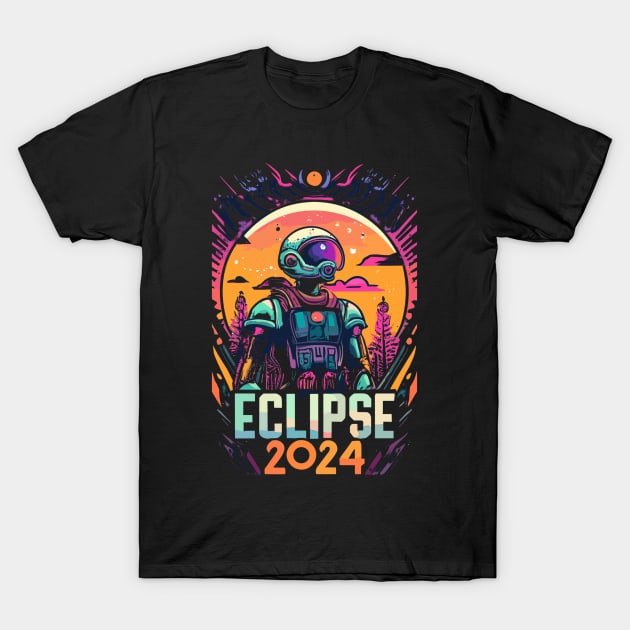 solar eclipse 2024 T-Shirt by vaporgraphic